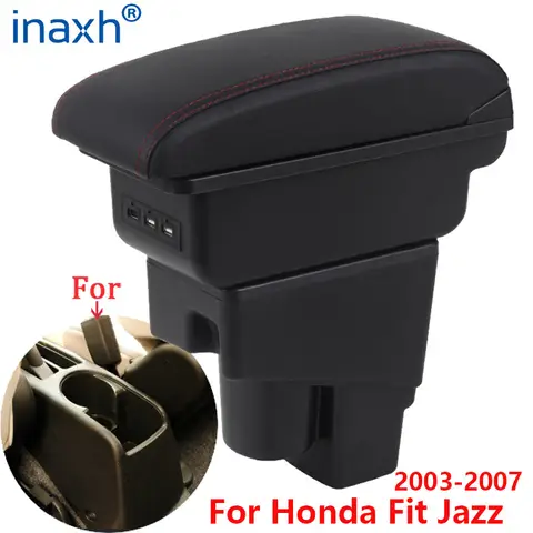 Boîte d'accoudoir pour Honda Jazz, pour Honda Fit Jazz 1, boîte de rangement pour accoudoir de voiture, accessoires de voiture 2003-2007, 2003 2004 2005 2006 2007