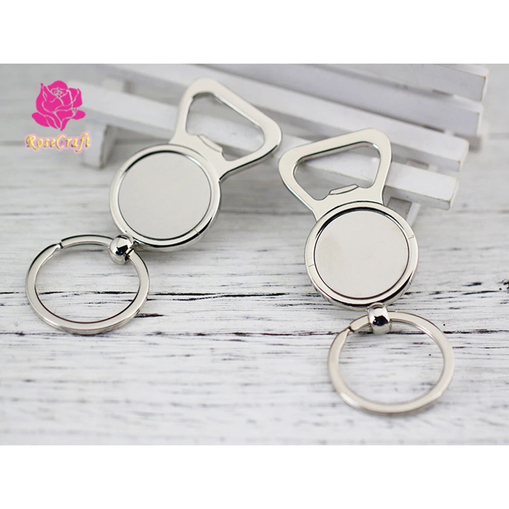 

10pcs/lot 25mm Rond Beer Bottle Openers Base Blank Zinc Alloy Bottle Opener Round Heart Compass Shape For DIY Gifts Custom Logo