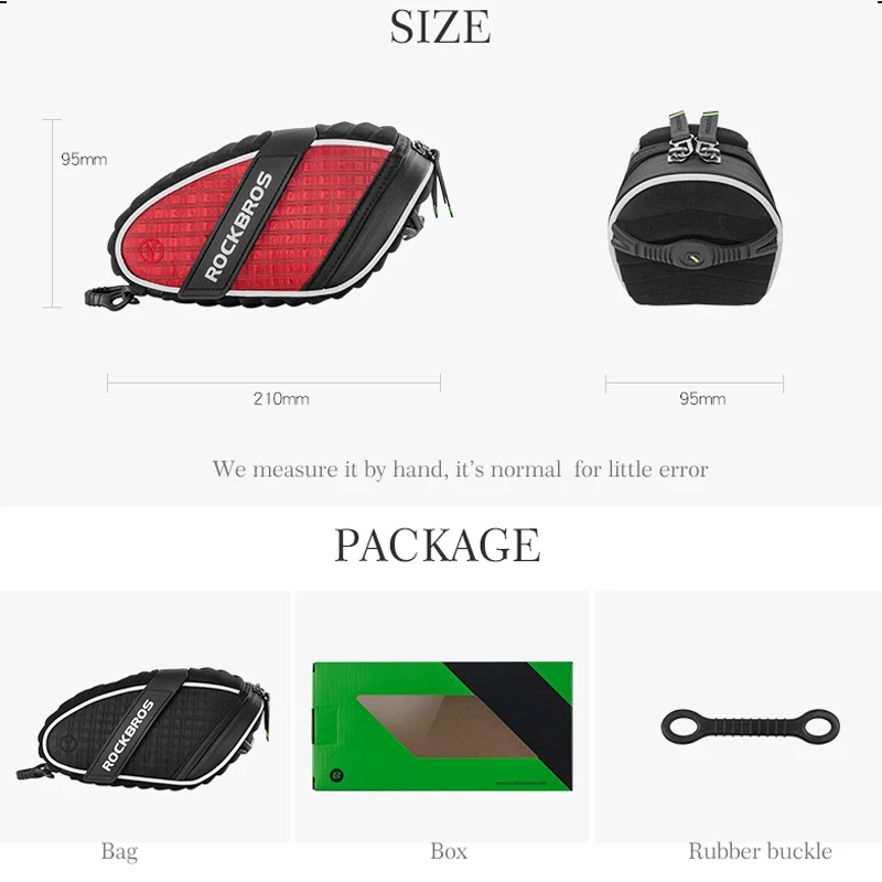 ROCKBROS Bicycle Bag Bike Bag Basket For Bicycle Bicycle Saddle Bag 3D Shell Tool Backpack Cycling Bicycle Bags & Panniers