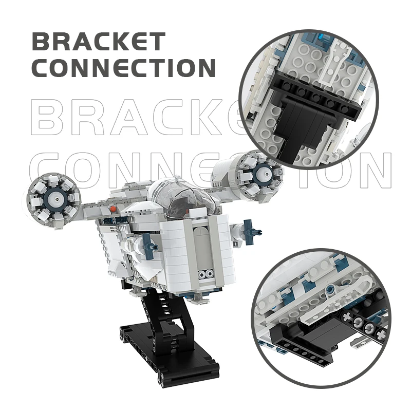 ขาตั้ง Moc (ตัวยึดเท่านั้น) ตัวดักจับความต้านทาน75292 75281ชั้นวางบล็อกตัวต่ออิฐของเล่นแบบทำมือ