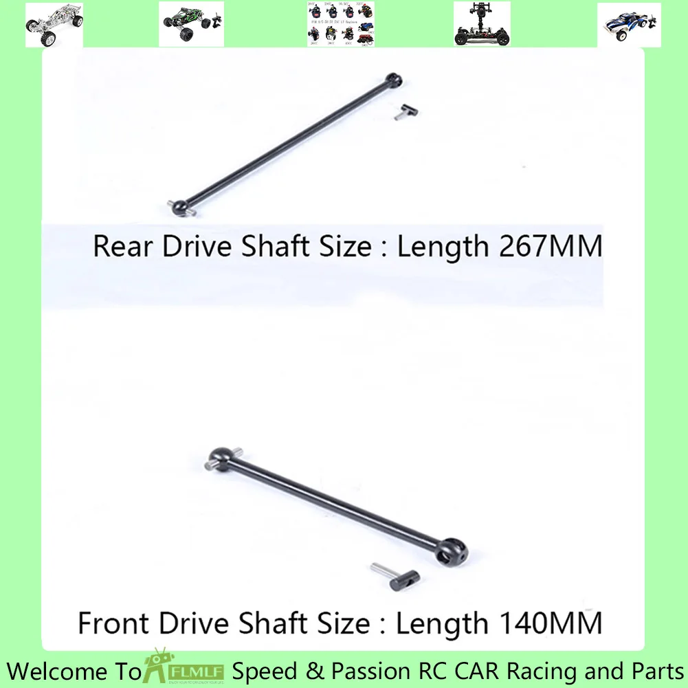 

Rear Front Drive Shaft Fit for 1/5 Losi 5ive T ROFUN ROVAN LT KingmotorX2 RC CAR Toys PARTS