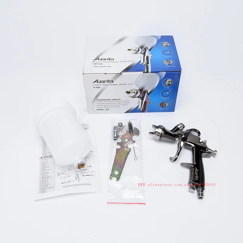 Paint spray gun k-400 paint gun spray paint 1.4mm/1.7mm nozzle air paint tools for home spray gun for cars