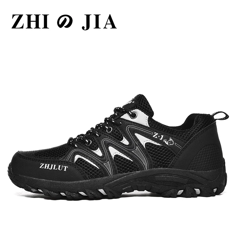 

New Black Breathable Men Hiking Shoes Spring Mesh Outdoor Men Women Sneakers Climbing Shoes Men Sport Classic Trekking Footwear