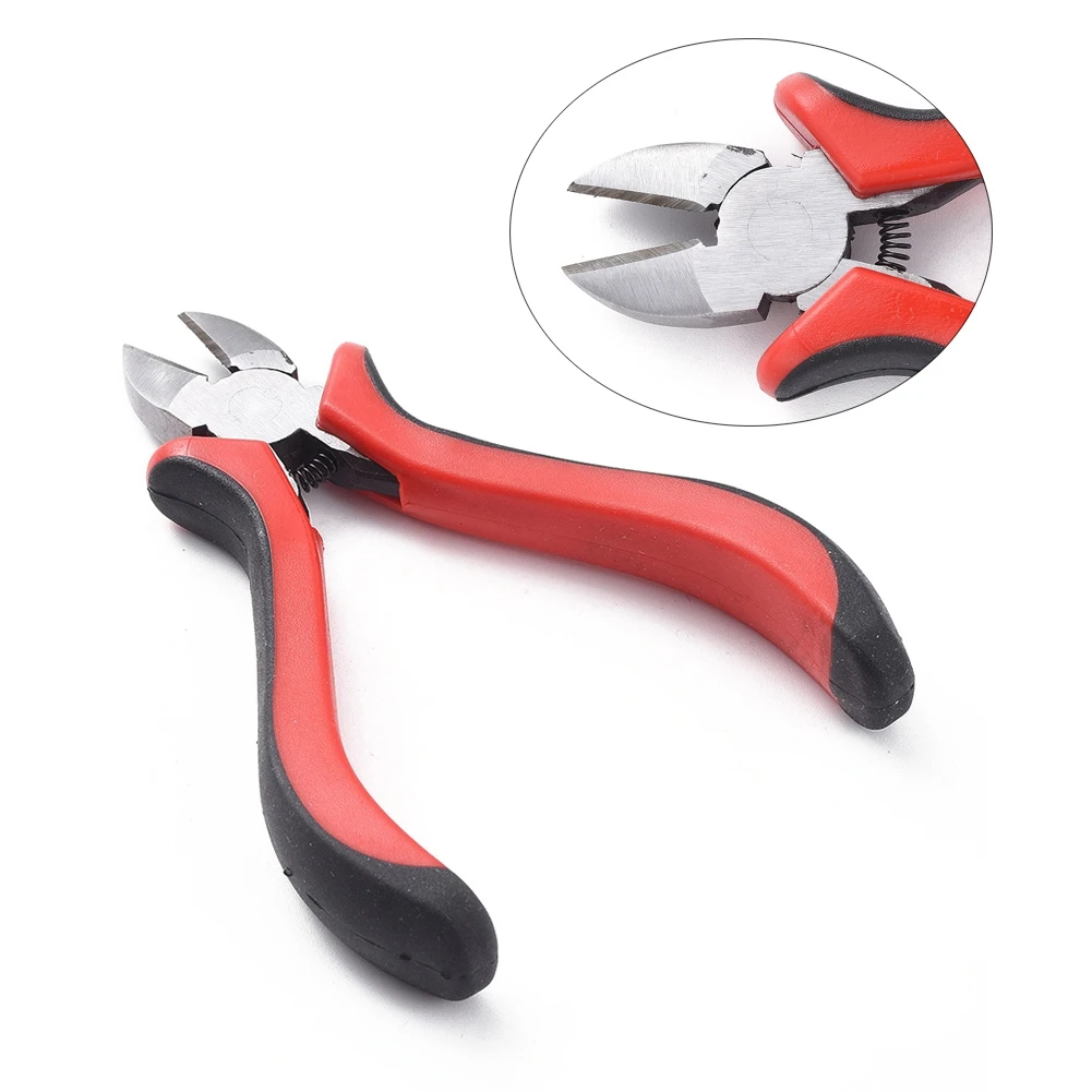 

Carbon Steel Jewelry Pliers Polishing Side Cutting Pliers Side Cutter Jewelry Making Tools 118mm Red