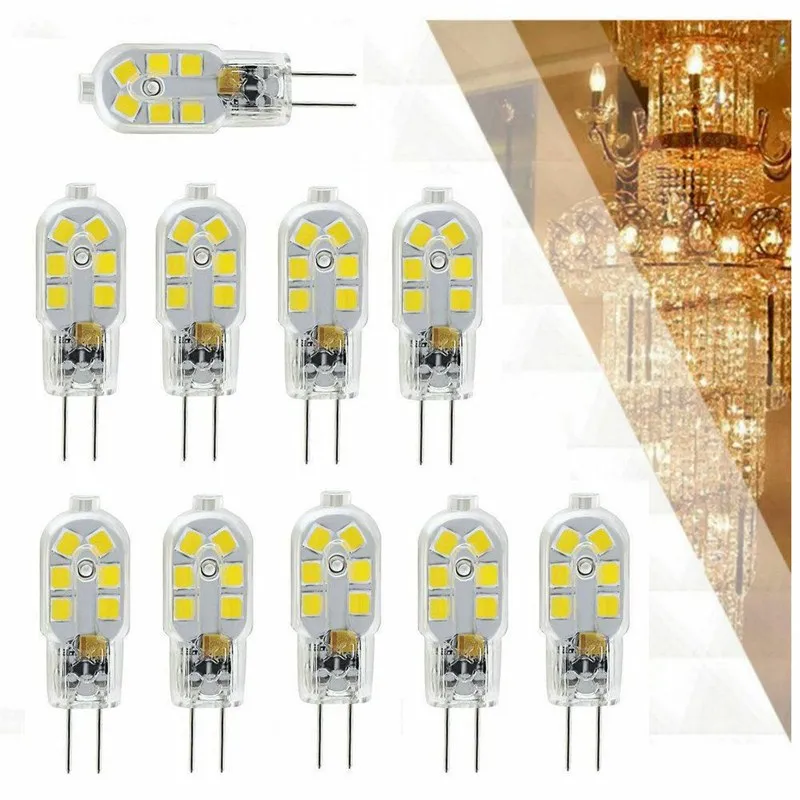 10PCS Mini G4 LED Lamp 3W AC/DC12V 220V SMD2835 Lampada LED G4 Bulb Milky/Transparent 360 Beam Angle Lights Replace Halogen 30W