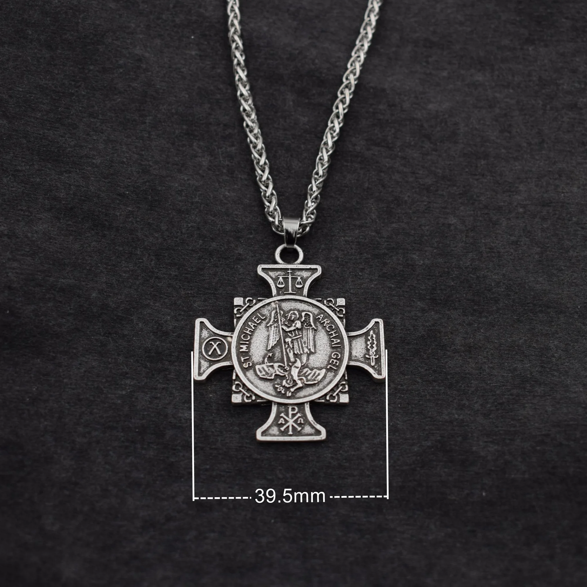 St. Michael Necklace Saint Michael Military Gift for Him or Her Unisex Catholic Jewelry