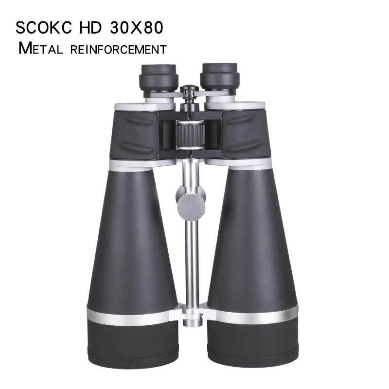 SCOKC 30x80 Binoculars waterproof HD Lll Night Vision Binocular Glass Objective Lens Outdoor Moon Bird Watching Telescope