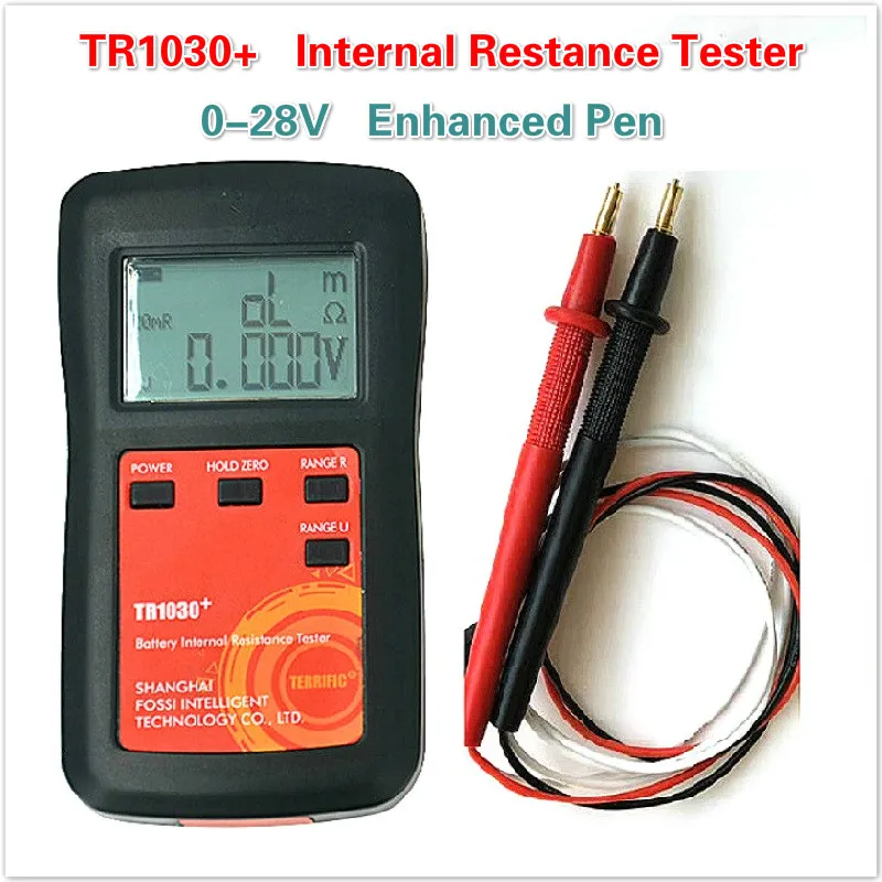 

TR1030 Lithium Battery Internal Resistance Tester DIY 0~45V 18650 Nickel Hydrogen Lead Acid Battery Tester with Enhanced Pen