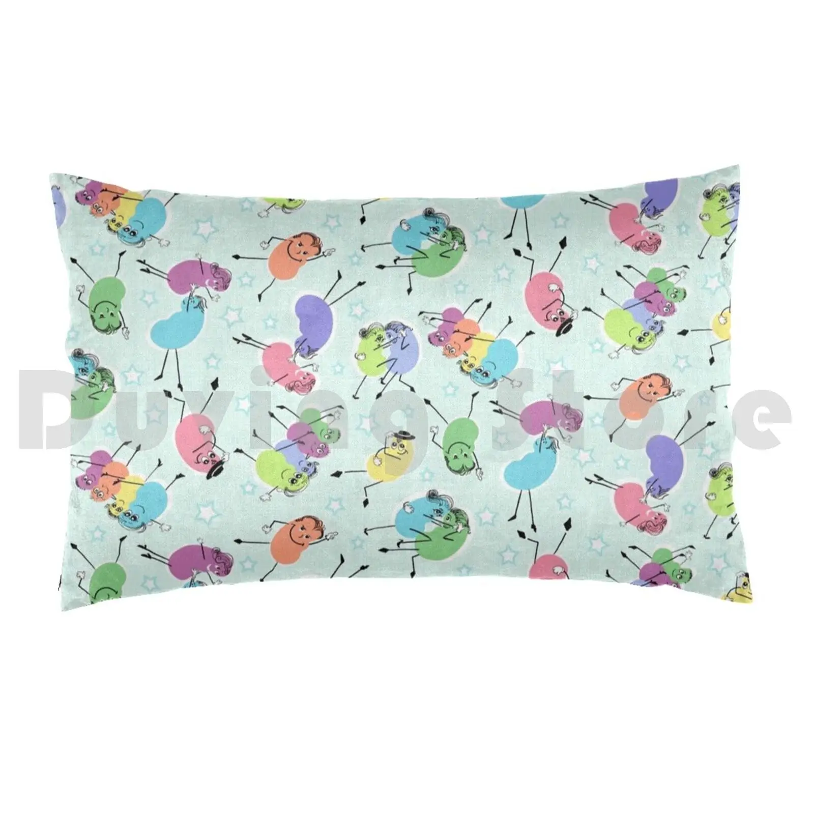 Dancing Kidneys Pillow Case Printed 50x75 Dialysis Nephrologist Kidney Disease Nurse Rainbow Kidneys Dancing