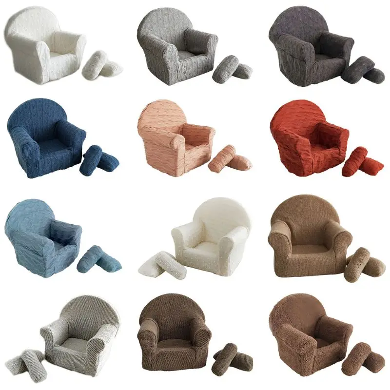 3 Teile/satz Neugeborenen Baby Posiert Mini Sofa Arm Stuhl Kissen Säuglings Fotografie Prop P31B