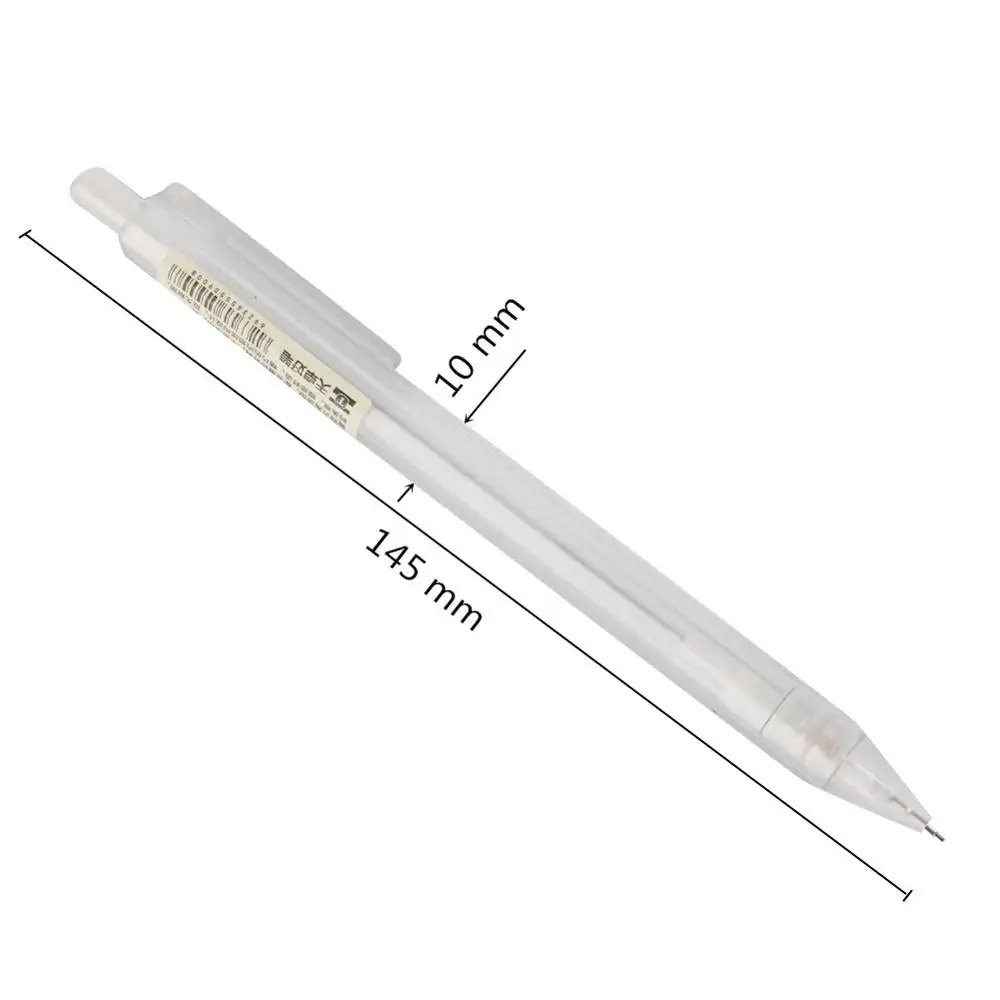 Plastic Transparent Mechanical Pencil Adorable 0.5mm 0.7mm Refill Lead Automatic Pencil Black Colorful Refills School Stationery