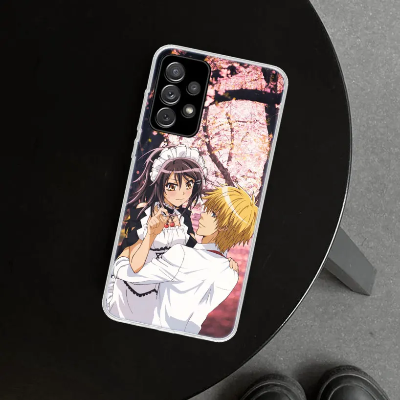 Capa de empregada anime para Samsung Galaxy A51, A71, A50, A70, A40, A30S, A20E, A10, A41, A31, A21S, A11, A01, A6, mais nova caixa de telefone