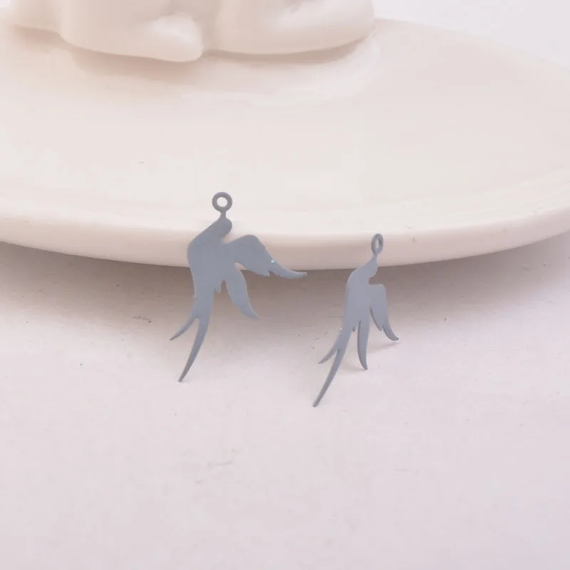 50 Stück AC3412 19*23mm Niedliche Tauben-Anhänger Fliegende Taube Anhänger – Detail 5