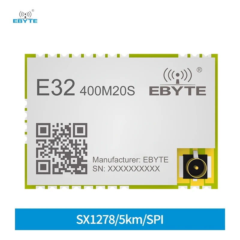 SX1278 LoRa Wireless Module E32-400M20S 433/470MHZ 5KM IPEX/Stamp Hole Antenna SPI Interface SMD LoRa Spread Spectrum Module