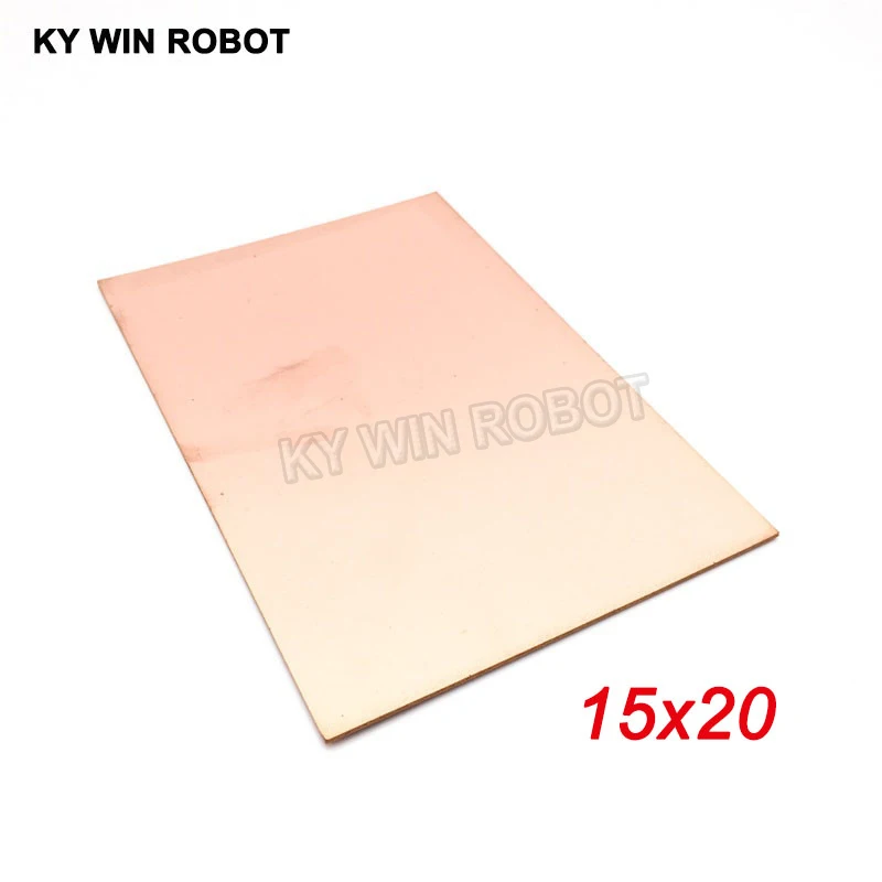 1 szt. FR4 PCB 15*20cm jednostronna płyta pokryta miedzią DIY zestaw PCB laminowana płytka drukowana 15x20cm