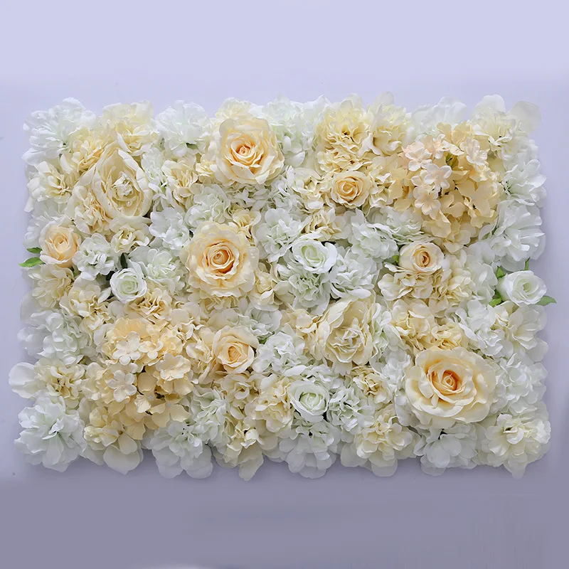 

4Pc Wedding Background Flower Wall Artificial Rose Hydrangea Silk Flower Stage Layout Wedding Home Wall Hanging Decor Flower Row