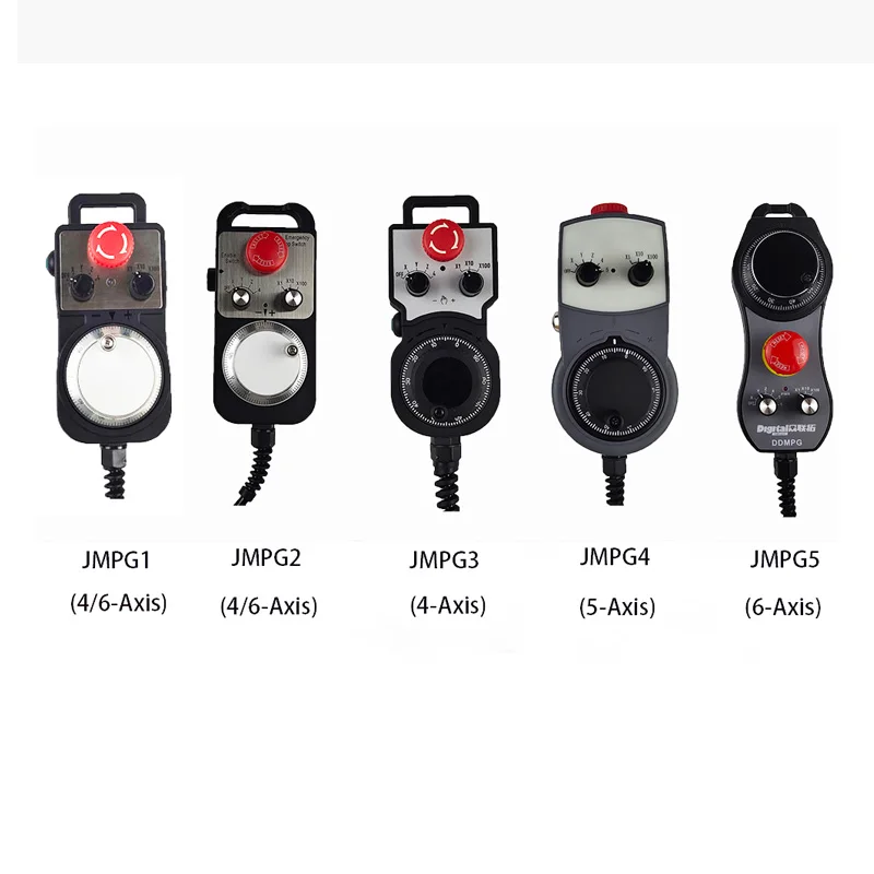 NC 4/5/6-axis MPG Pendant Handwheel Manual Pulse Generator with Emergency Stop For SIEMENS MITSUBISHI FANUC System