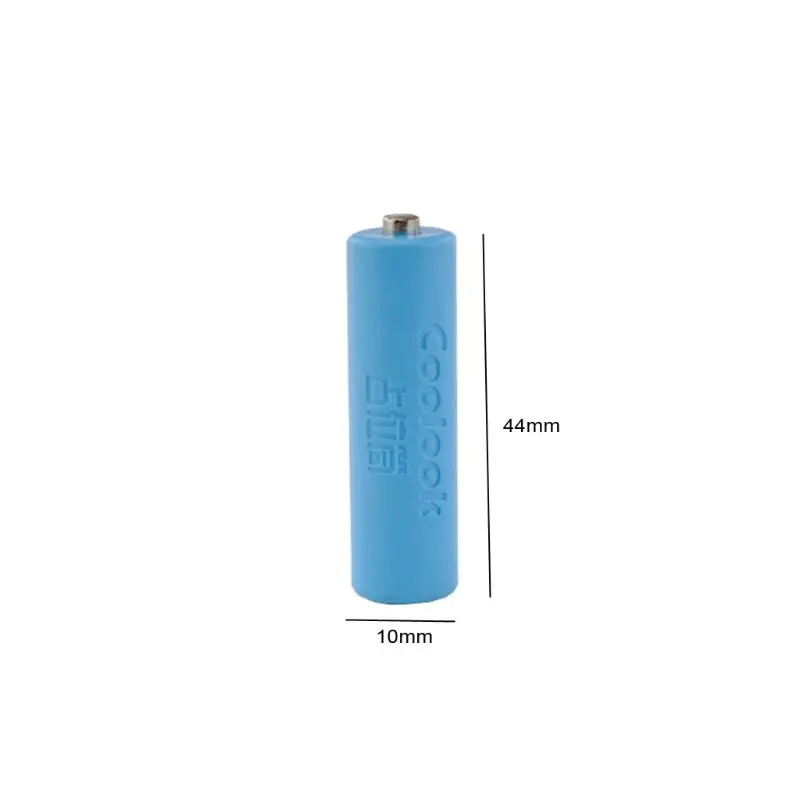 B03F Universal 1Pc AAA 10440 Size Dummy Fake Battery Case Shell Placeholder Cylinder Conductor Use with Rechargeable Batteries