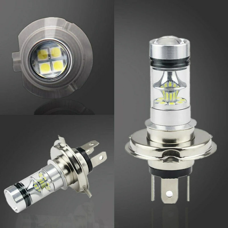 2 Pcs H4 9003 HB2 LED Motorrad Scheinwerfer Lampen HID Hallo & Abblendlicht 6500K White Power