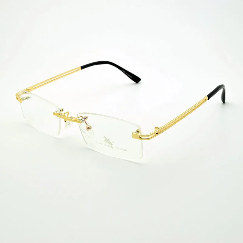 Frameless For Men With Magnet Clip Film Myopia Gold Eyeglasses Lens Rimless Glasses Frame Silver Sunglasses Yellow Night Vision