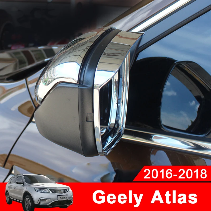 Car Rearview Mirror Cover Side Wing Cap Shell Case Trims For Geely Atlas Boyue Emgrand NL-3 Proton 2017 2018 2019 Accessories