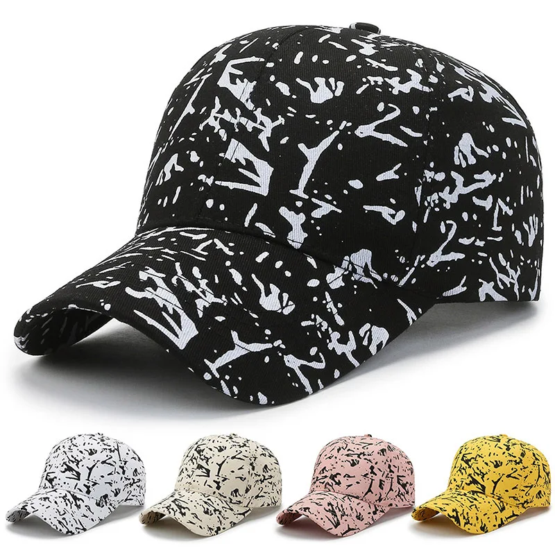 Fashion New Graffiti Women Men Baseball Cap Female Male Breathable Snapback Hats Black Casual Sun Hats Cap For Women Men