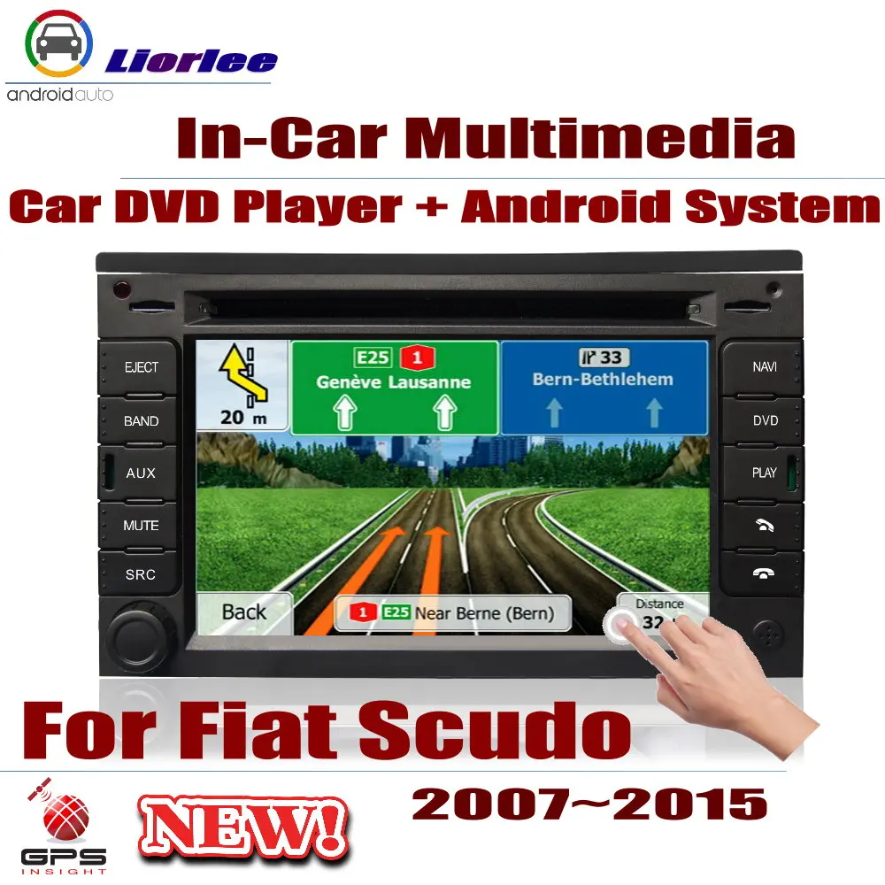 

Auto GPS Navigation For Fiat Scudo 2007-2015 Car Android Multimedia CD DVD Player Radio Stereo System Screen