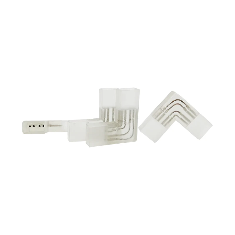 220v led strip connector 90 degree RGB led tape connector for 2835/ 3528/ RGB Right angle connector 2Pin 4Pin led connector