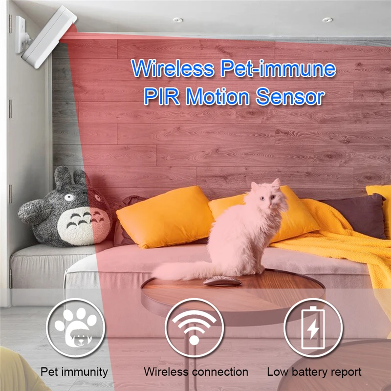 CPVAN PIR Motion sensor Wireless 433Mhz smart home security Burglar Alarm Sensor system Security protection Infrared detector