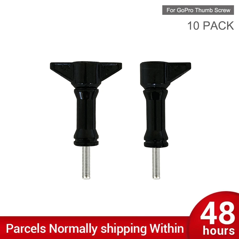 10 PACK Go Pro Accessory Long Thumb Screw Tripod Monopod Mount for GoPro Hero 10 9 8 7 6 5 Xiaomi Sjcam Eken DJI Action Camera