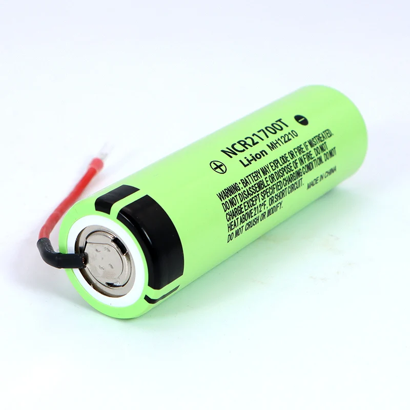 3.7V NCR21700T 4800mAh li-lon battery 21700 15A 5C Rate Discharge ternary lithium batteries DIY Welding Cable