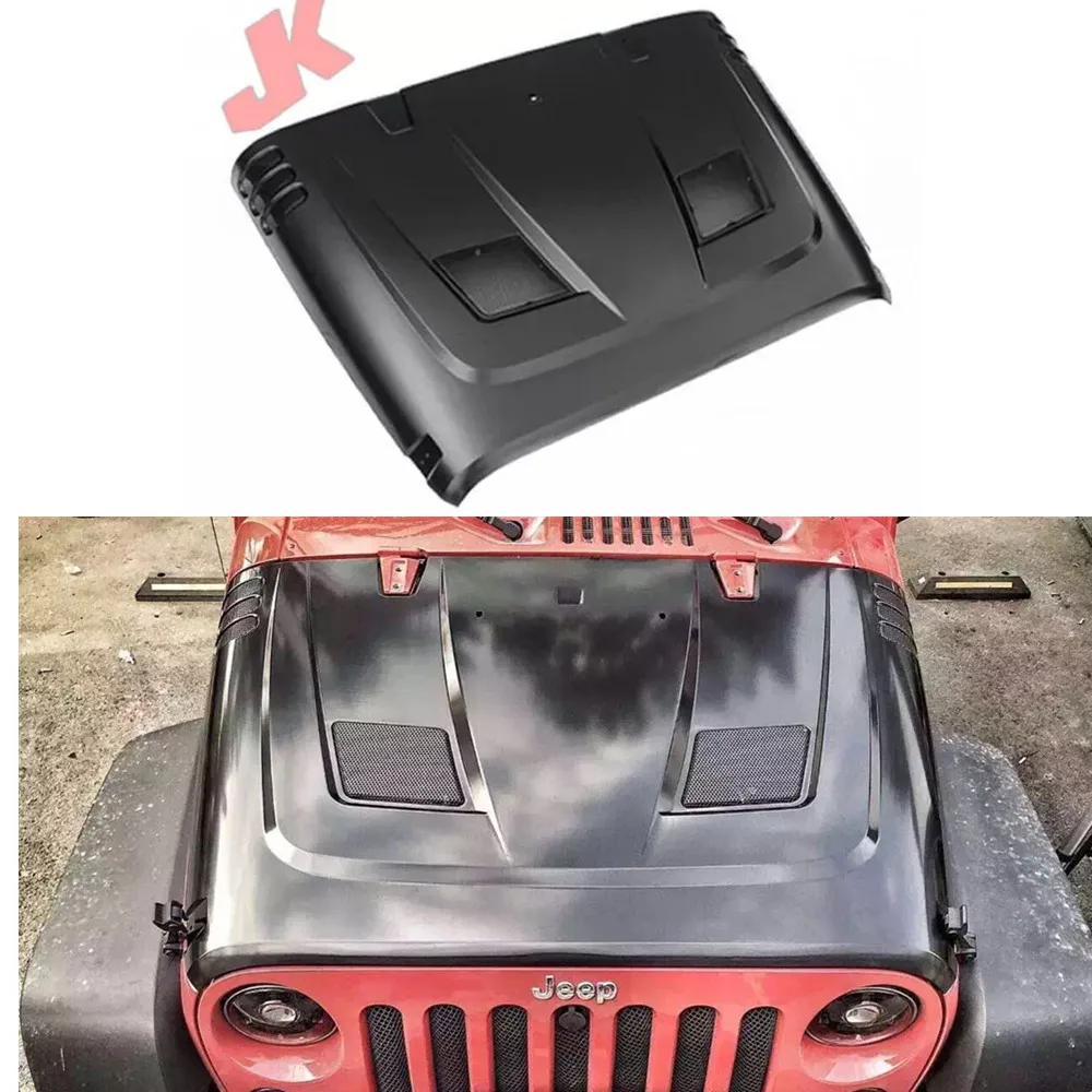 

Black Steel material hood for Jeep for wrangler JK 2007-2017 J157