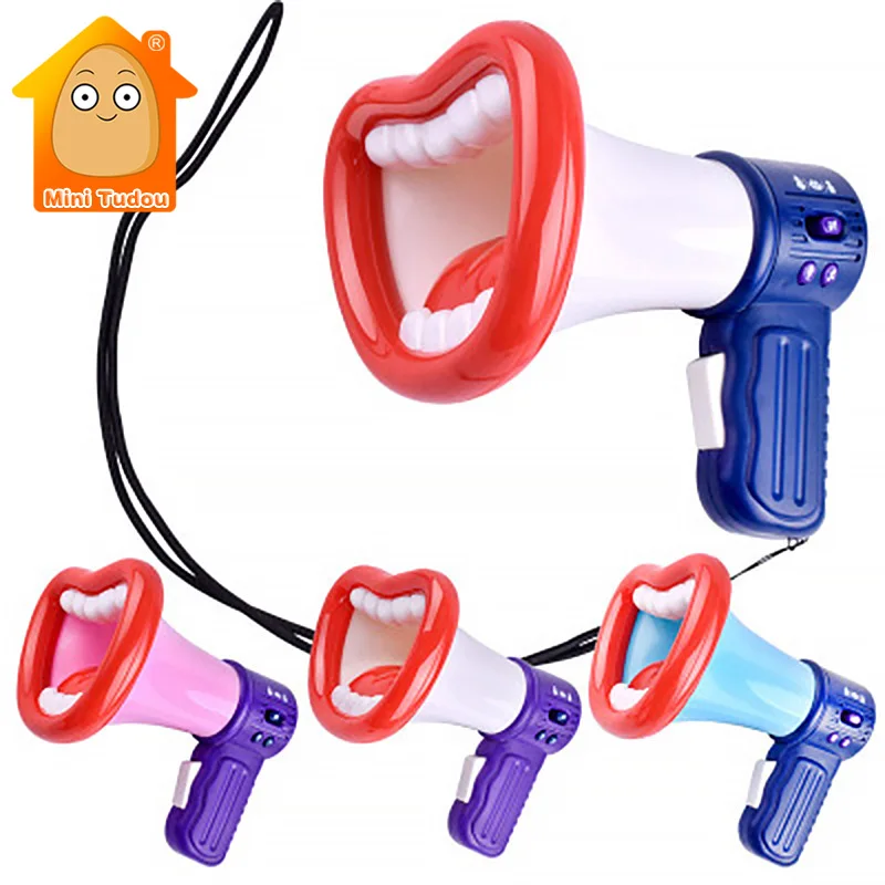 

Funny Voice Changer Horn Toy Colorful Plastic Party Loudspeaker Game Gags and Practical Jokes Gift For Kids