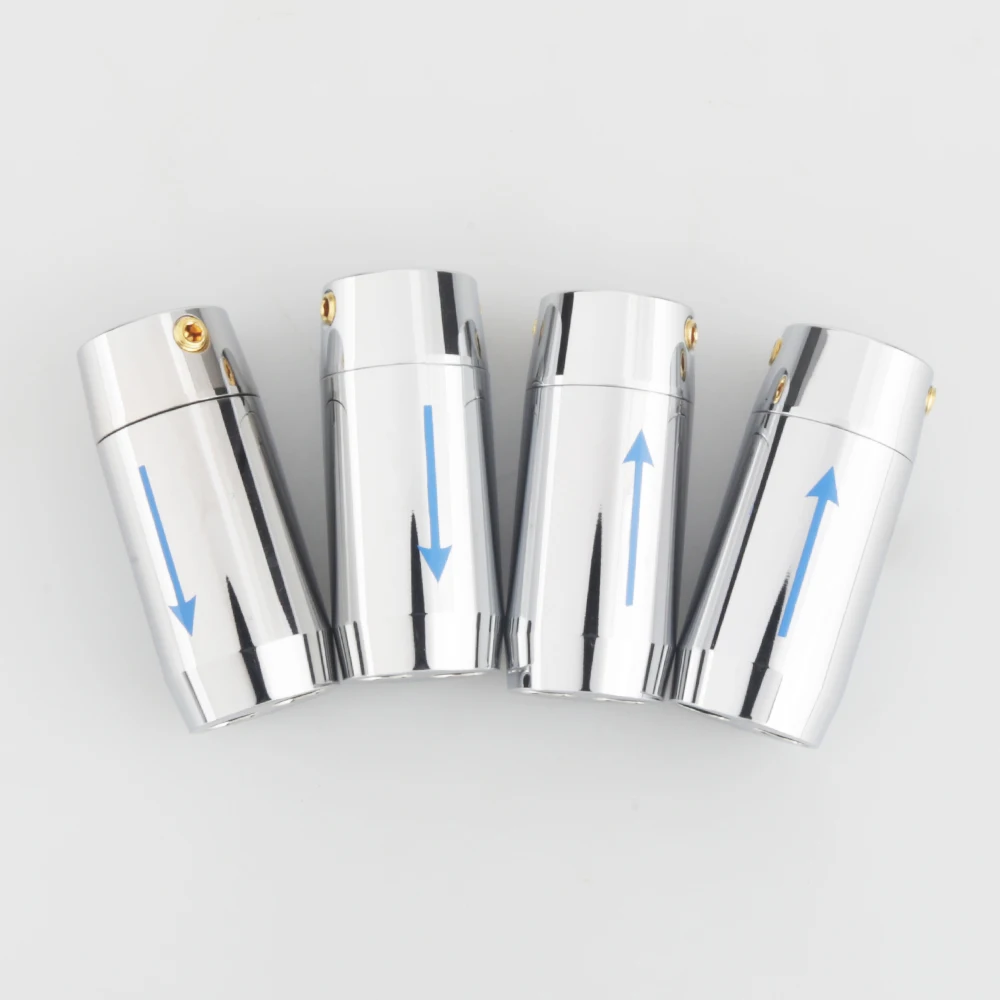 4XSilver HI FI Audio Celana Y Splitter Kabel RCA Speaker Kabel Kawat Celana Alluminium 11Mm untuk 2*7mm Boot dengan Panah