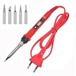 Electric soldering iron 80W LCD Digital Display Adjustable temperature soldering iron tips 220V/110V Welding solder tools