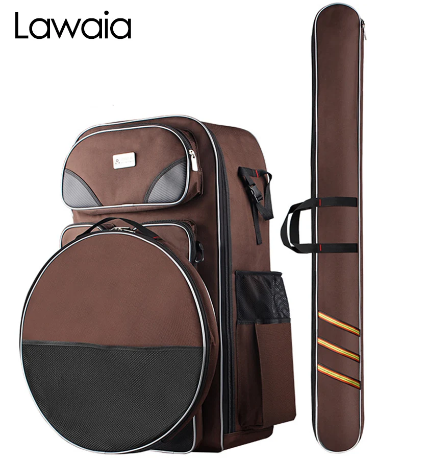 

Lawaia Waterproof Fishing Bag Multi-Purpose Fishing Bags Backpack Fish Bags Outdoor Fishing Pole Canvas Multifunctional Backpack