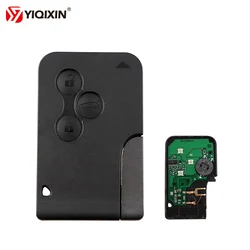 YIQIXIN 3 Pulsante Smart Card 434Mhz Chiave ID46 PCF7947/PCF7926 Chip Per La Renault Clio Logan Megane 2 3 scenic Carta di Chiave Dell'automobile A Distanza