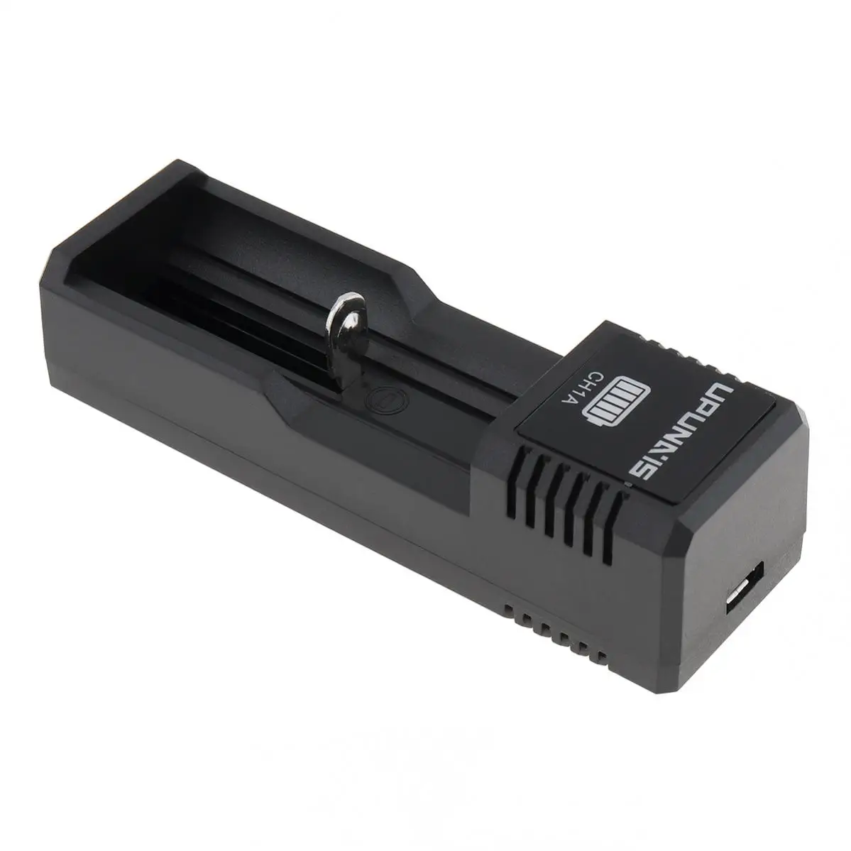 CH1A DC5V Único Slot Carregador de Bateria USB para 26650 18650 18500 18350 17670 16340 10440 Com proteção múltipla
