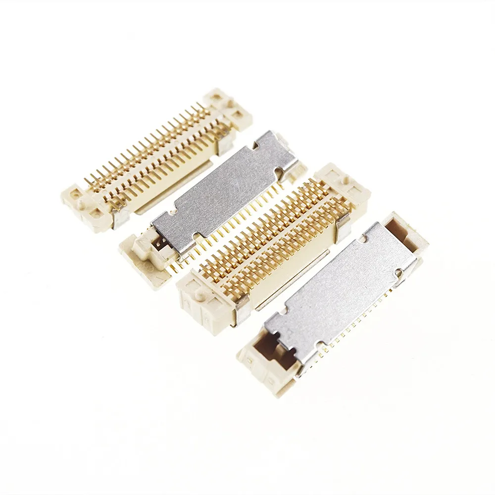 50 Pcs 0.80 mm Pitch 40 Pin Board to Board Plug Header Receptacle Mating Height 5.0mm SMT Surface Mount BTB Mezzanine Header