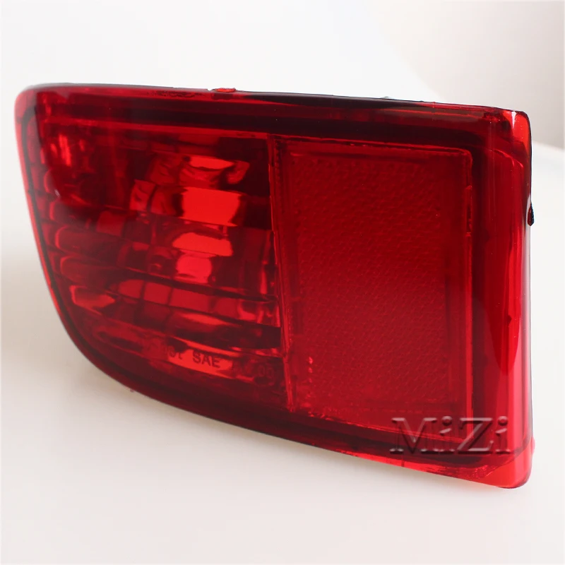 Rear Bumper Reflector Light For Toyota Land Cruiser Prado 120 Series 2002-2009 Tail Stop Brake Lamp Without Bulb Turn Signal