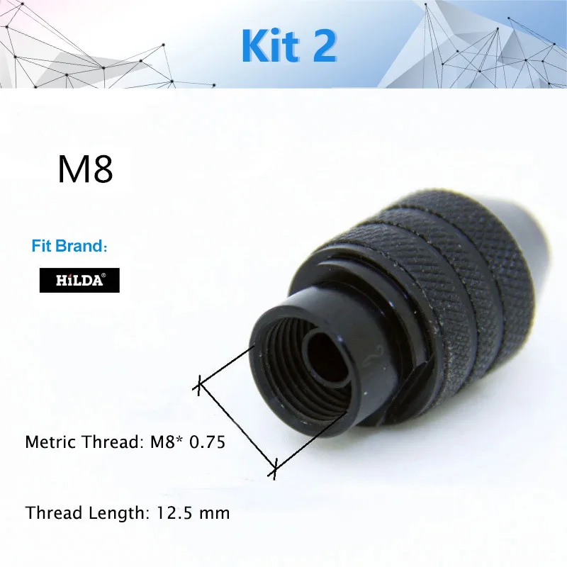 M8/M7 Mini drill Chuck accessory for Dremel rotary tool and mini grinder drill chuck 0.5-3.2MM Faster Bit Swaps dremel accessoy