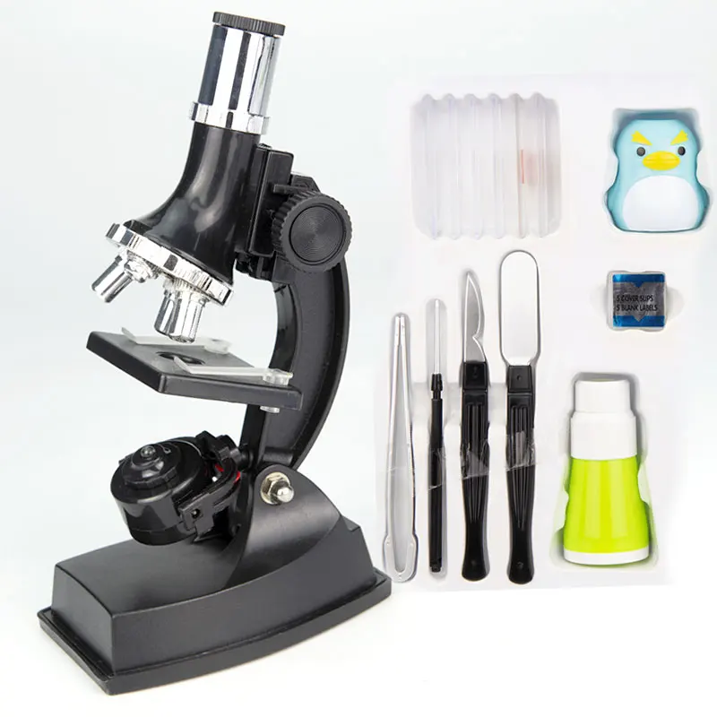 

High-definition 900 times microscope toy set scientific experiment portable children's educational gift