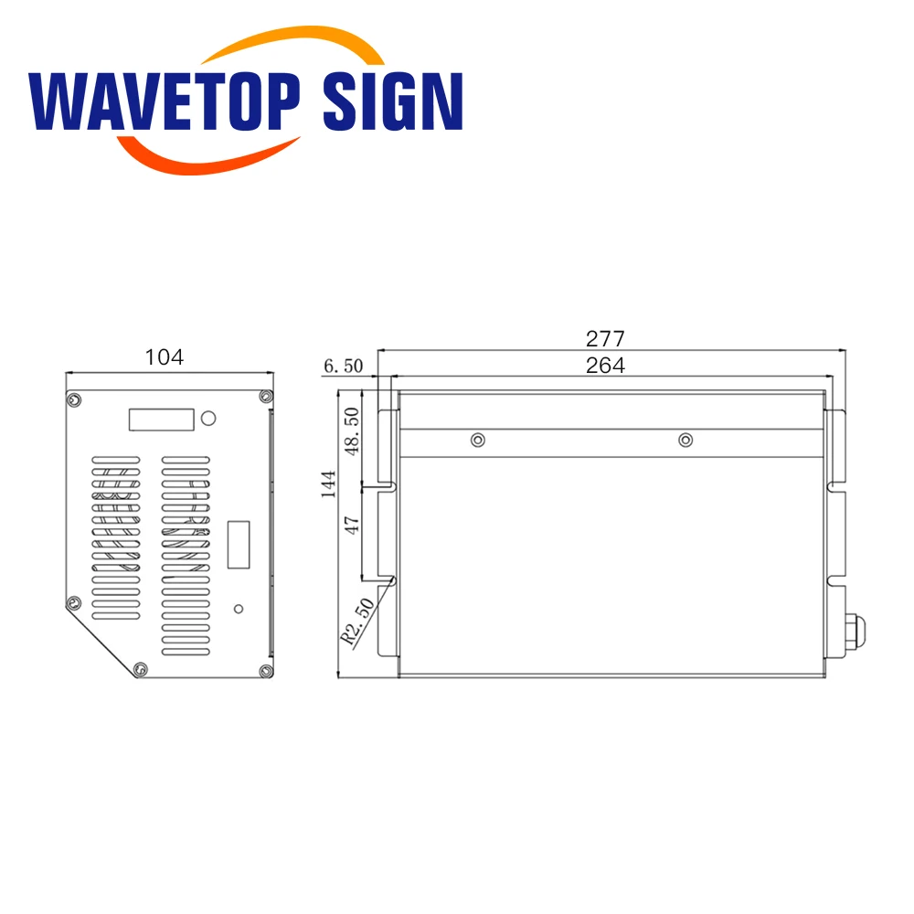 WaveTopSign 100W HY-Es100A CO2 Laser Nguồn Điện Cung Cấp Cho CO2 Khắc Laser Cắt Es Series
