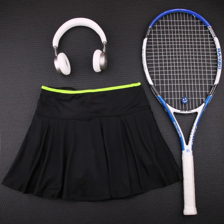 Girls Tennis Skorts with Safety Shorts + Tennis Pocket, Quick Dry Women Badminton Skirt Short , Female Sport Yoga Running Skirts