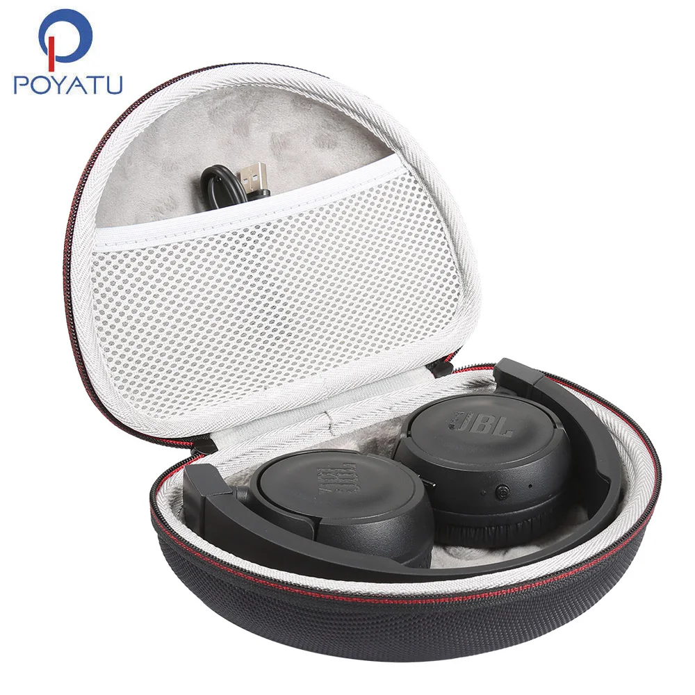 POYATU T500 BT Headphones Case Hard Pouch For JBL T450BT T500BT T460BT Wireless Headphone Carrying Case Storage Box Bag Cover