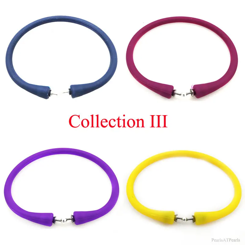 Wholesale 6.5 inches/160mm Yellow Rubber Silicone Band for Custom Bracelet