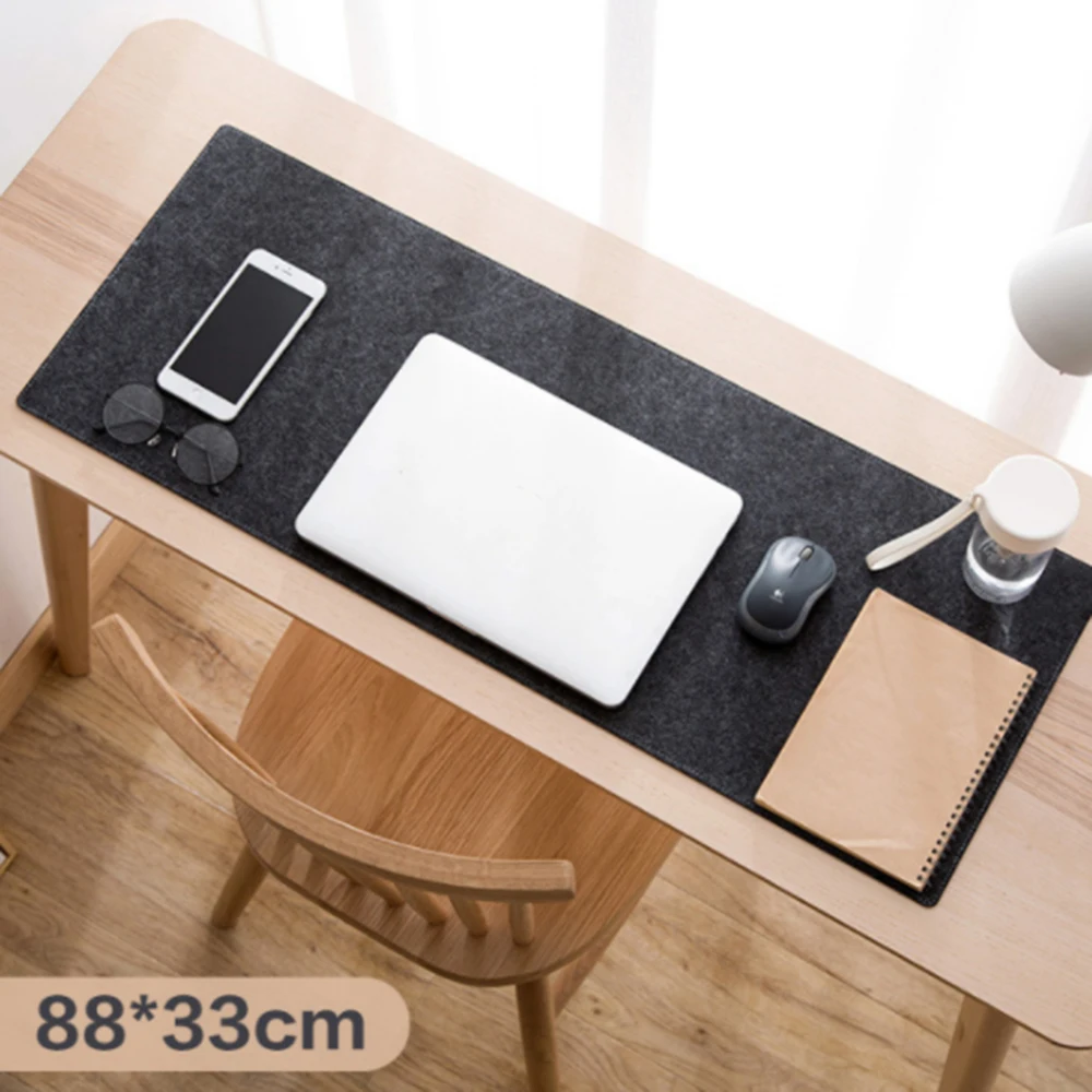 

800x330mm Large Office Computer Desk Mat Table Keyboard Mouse Pad Wool Felt Cloth Laptop Cushion Desk Mat Gamer Mousepad