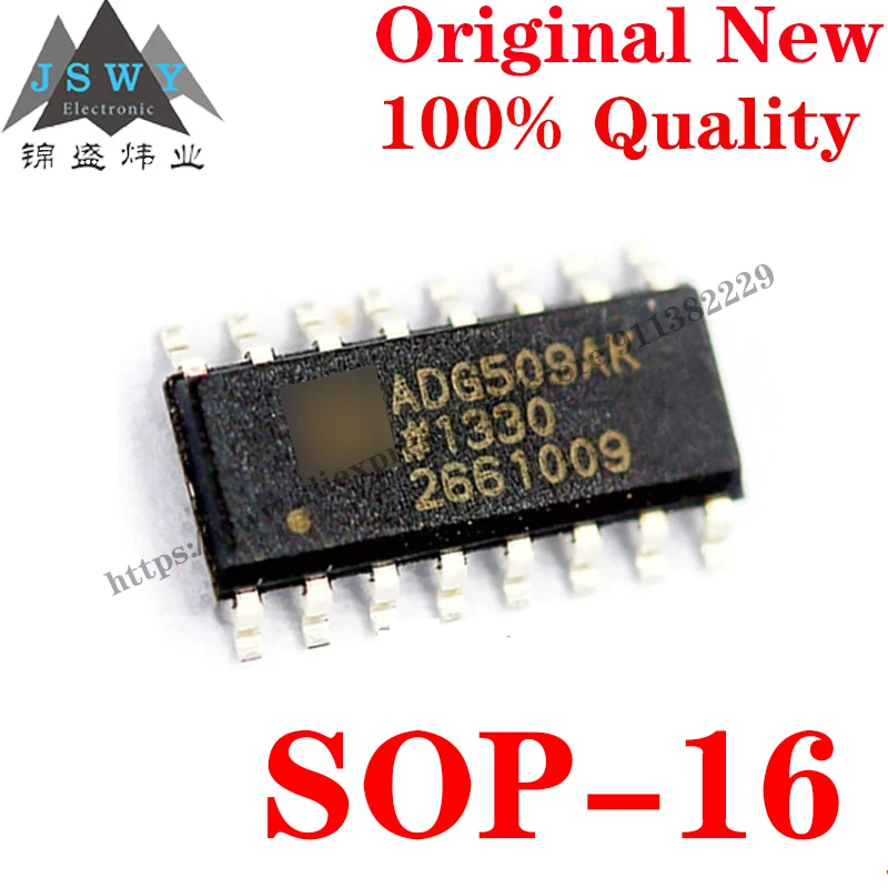 10~50 PCS ADG509AKR SOP-16 Semiconductor Switch IC Multiplex Switch IC Chip with for module arduino Free Shipping ADG509AKR