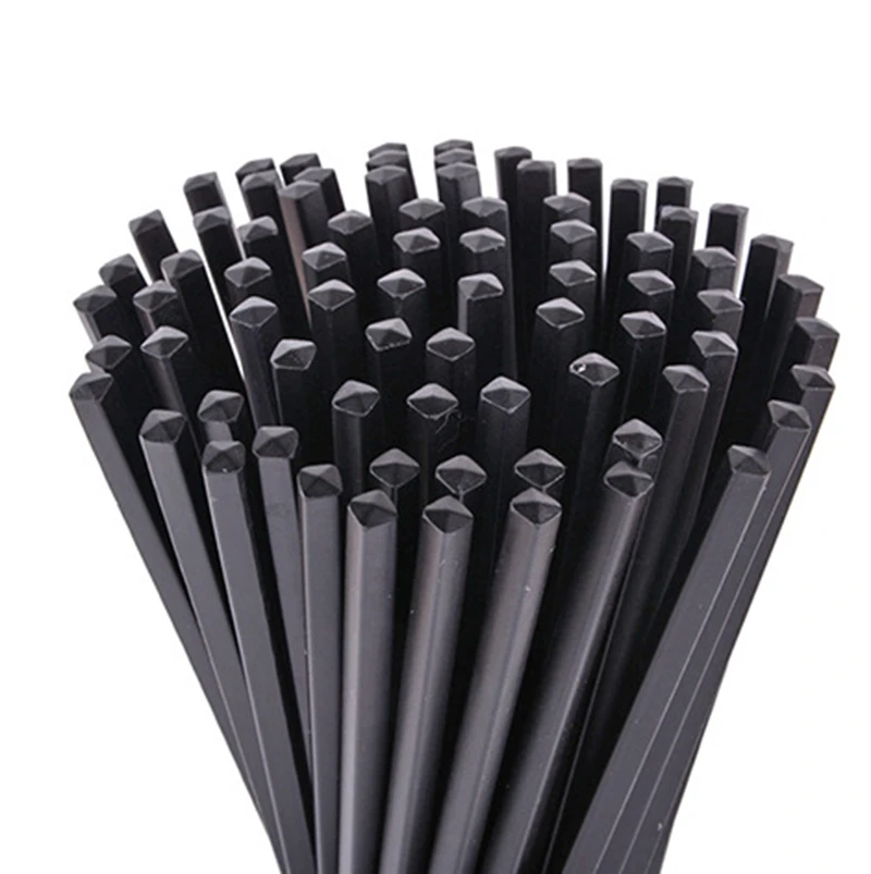 

100 Pairs Chinese Chopsticks Black Melamine Chopstick Restaurant Dinner Chopsticks 23.5cm Scrub Black