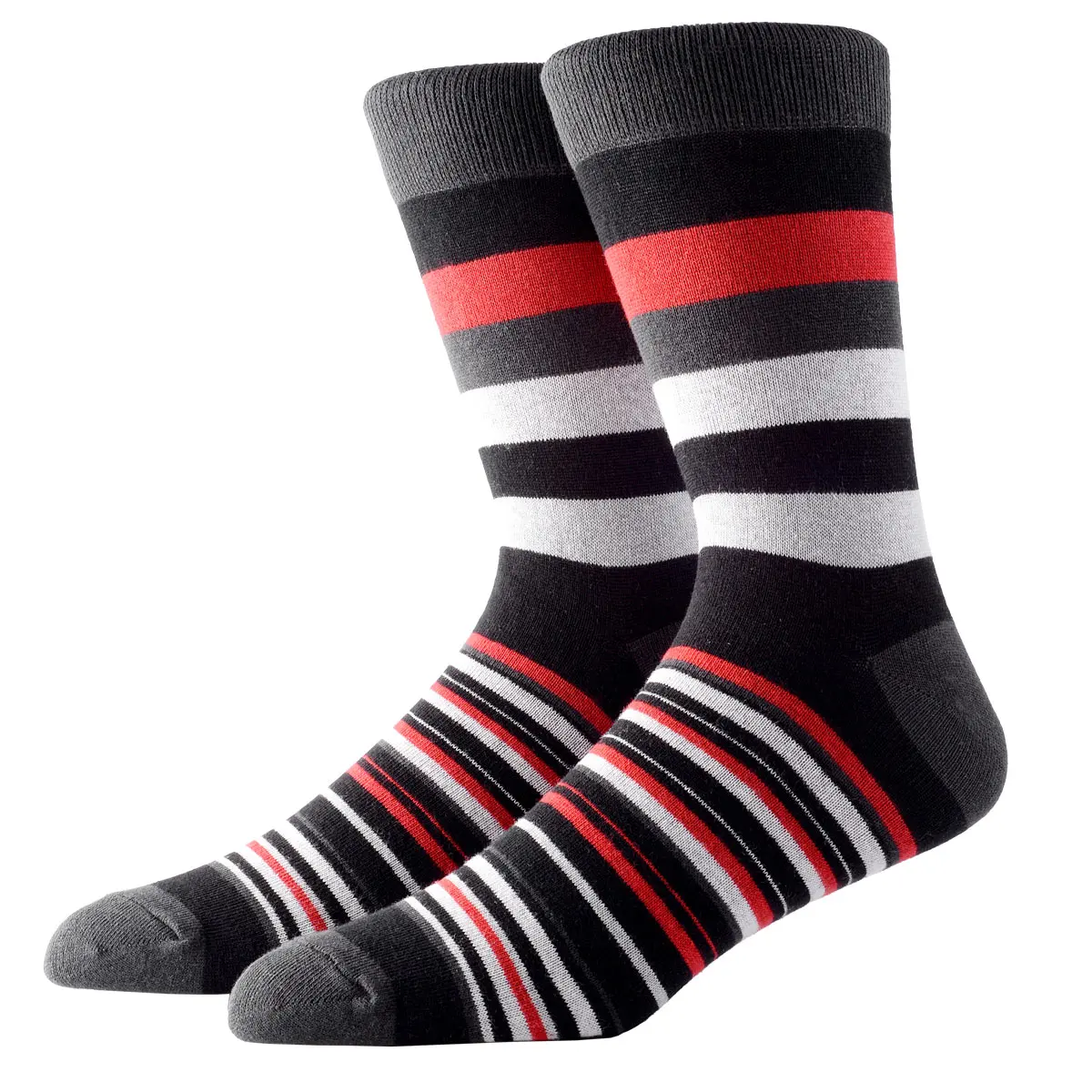 5-10 Pairs Mens Socks Casual Gentleman Color Puzzle Happy INS Style Stripe Business Funny Party Dress Cotton Sock Christmas Gift